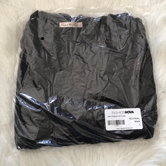 MINI DRESS STRETCH.COLOR BLACK.SIZE LARGE - Picture 6 of 6